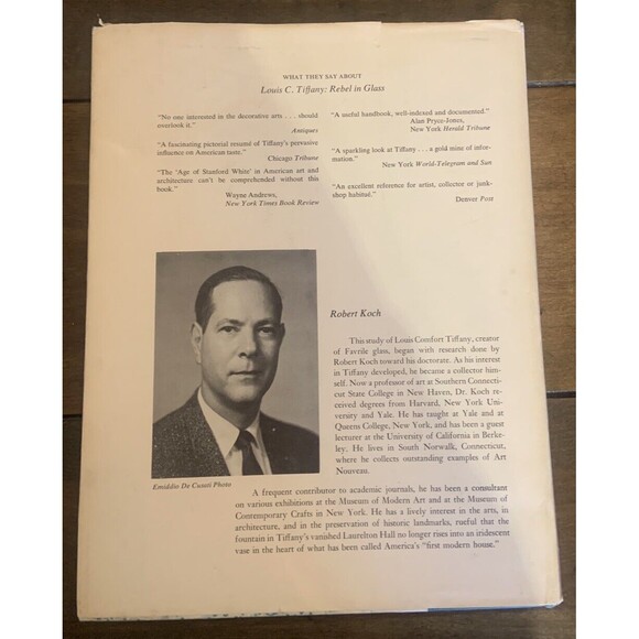 VTG Louis C Tiffany Rebel in Glass by Robert Koch Second Edition 1966 Hardcover - Picture 2 of 4